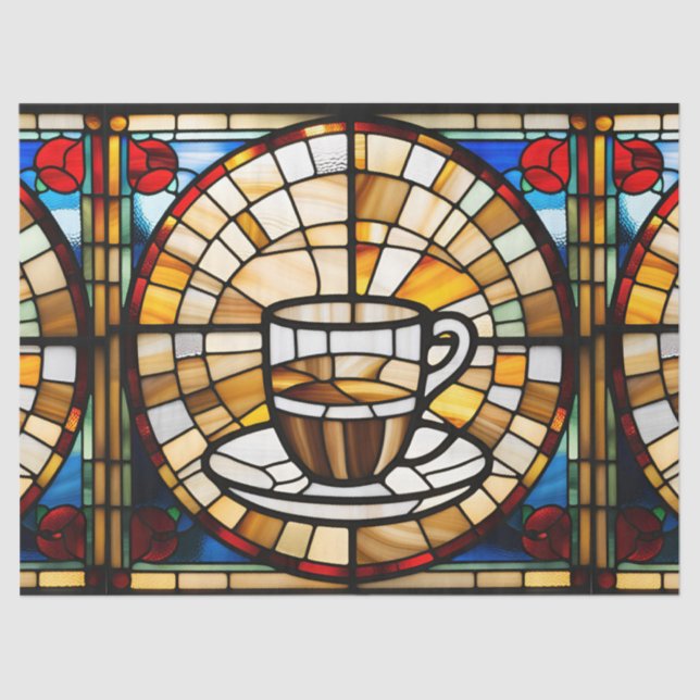 Glass Coffee Cup Seidenpapier (Vorderseite)
