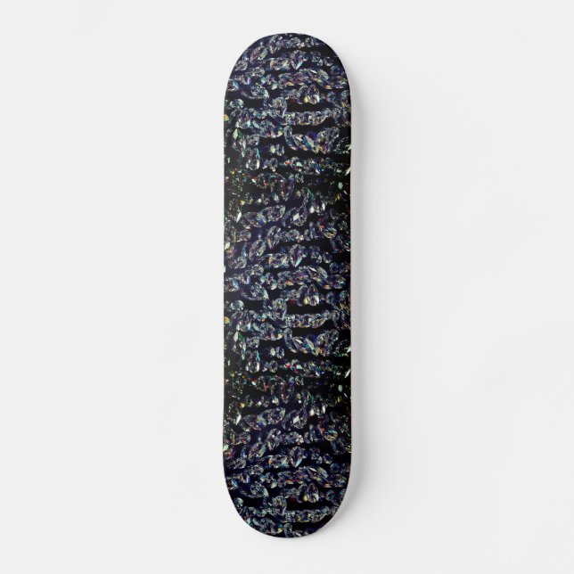 Glass Crystals Reflections Skateboard Deck (Vorderseite)