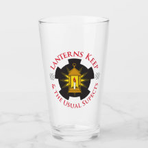 Glass Cup mit LKUS-Abzeichen