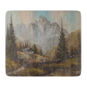Glass Cutting Board Ann Hayes Painting Bayerischer Schneidebrett