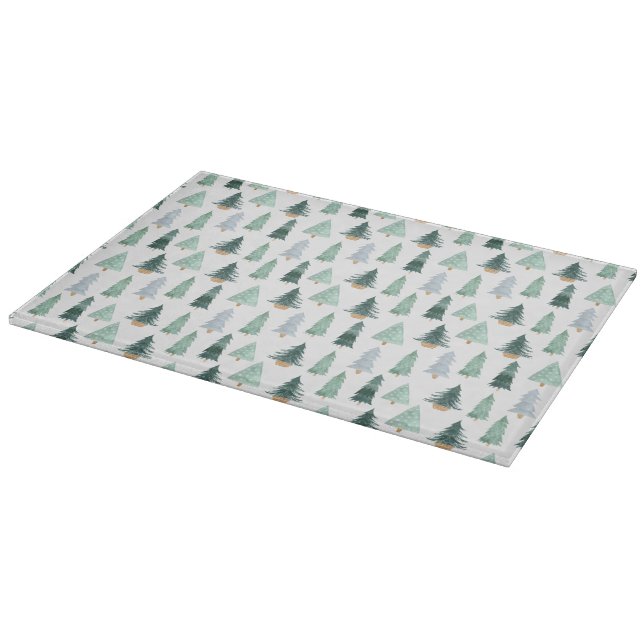 Glass Cutting Board - Christmas Pattern Schneidebrett (Ecke)