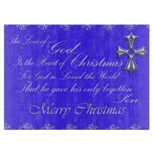 Glass Cutting Board/Christmas Schneidebrett
