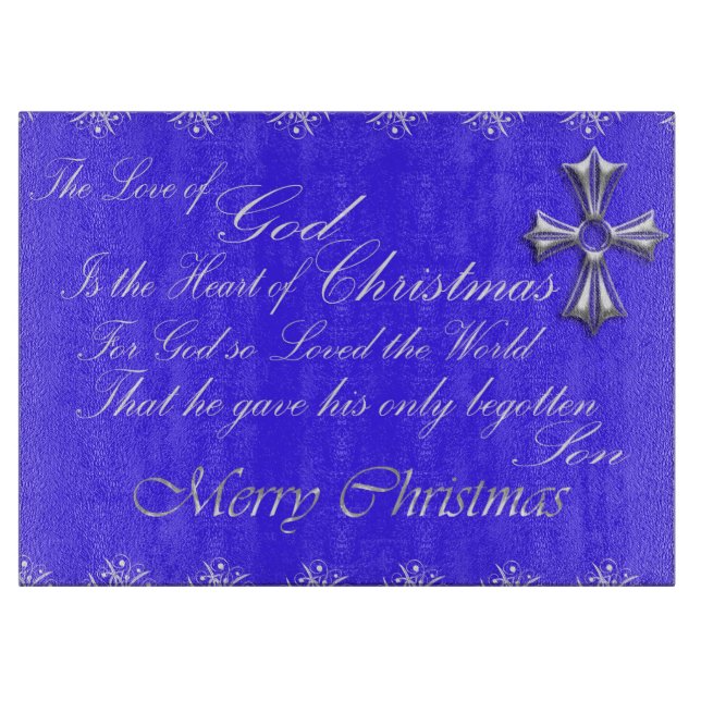 Glass Cutting Board/Christmas Schneidebrett (Vorderseite)