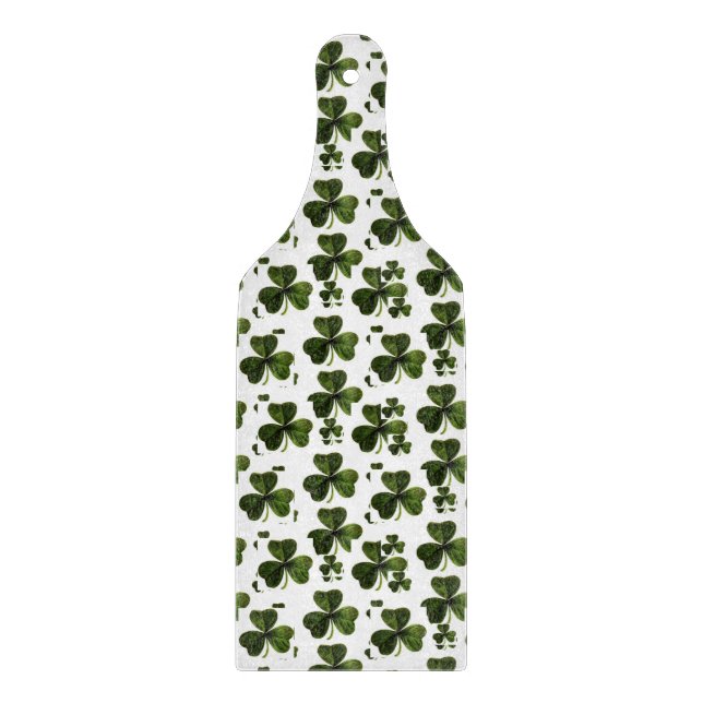 Glass Cutting Board Happy St. Patrick's Day Schneidebrett (Vorderseite)