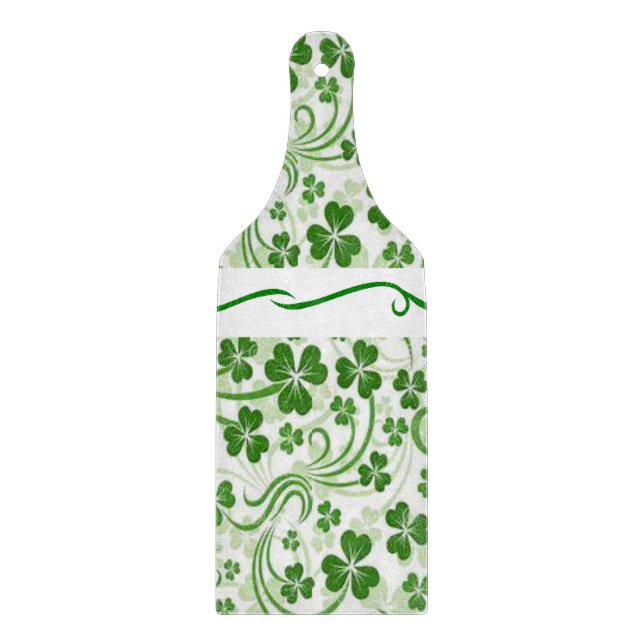 Glass Cutting Board Happy St. Patrick's Day Schneidebrett (Vorderseite)