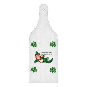 Glass Cutting Board Happy St. Patrick's Day Schneidebrett