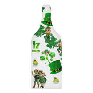 Glass Cutting Board Happy St. Patrick's Day Schneidebrett