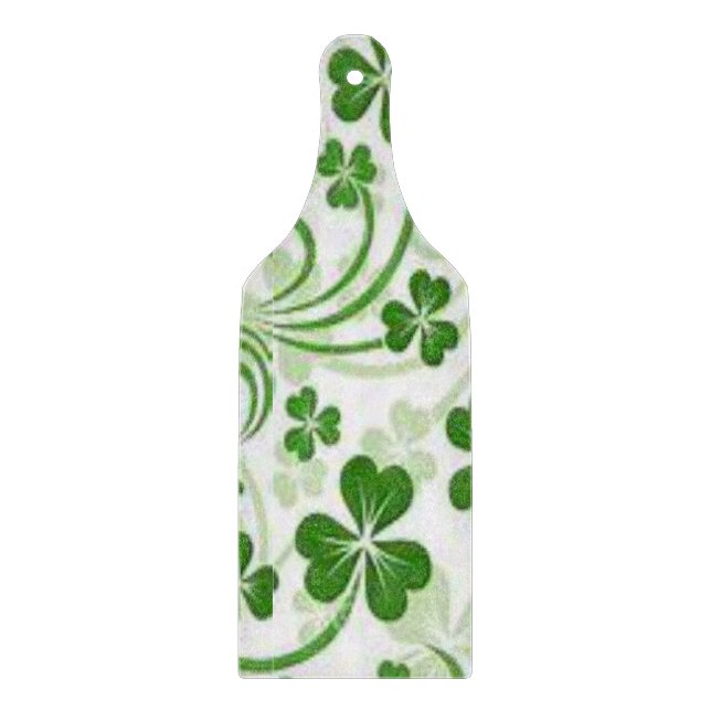 Glass Cutting Board Happy St. Patrick's Day Schneidebrett (Vorderseite)