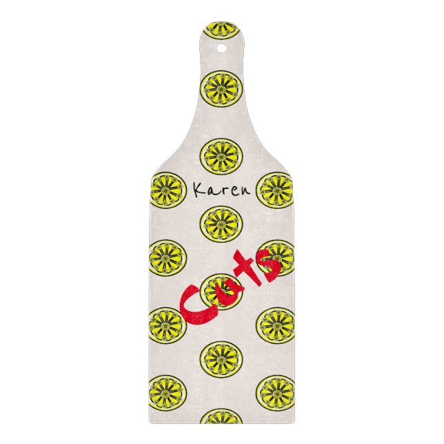Glass Cutting Board Lemon Schneidebrett (Vorderseite)