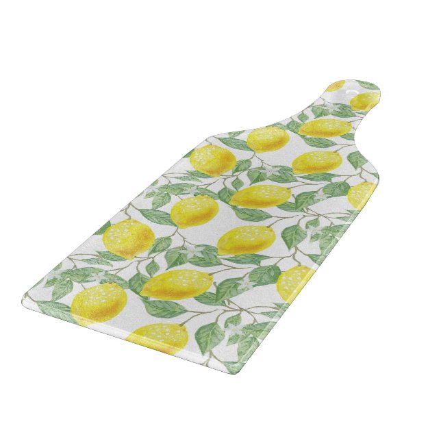 Glass Cutting Board Lemons Schneidebrett (Ecke)