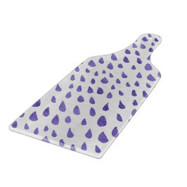 Glass Cutting Board - Purple Pattern Schneidebrett