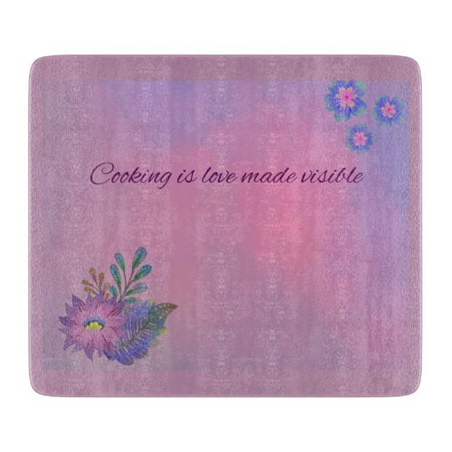 Glass cutting board schneidebrett (Vorderseite)