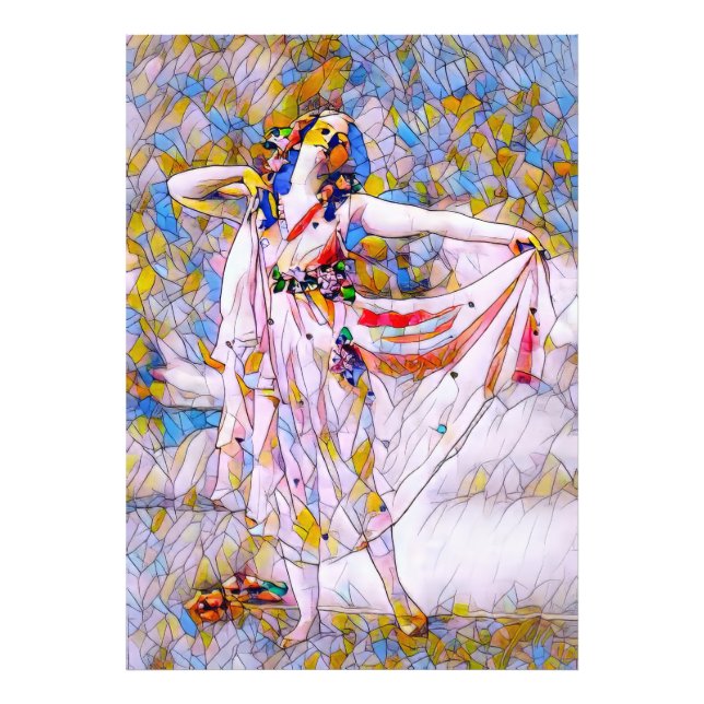 Glass Dancer in fließendem Kleid Fotodruck (Vorne)