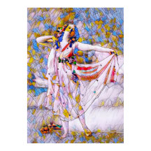 Glass Dancer in fließendem Kleid