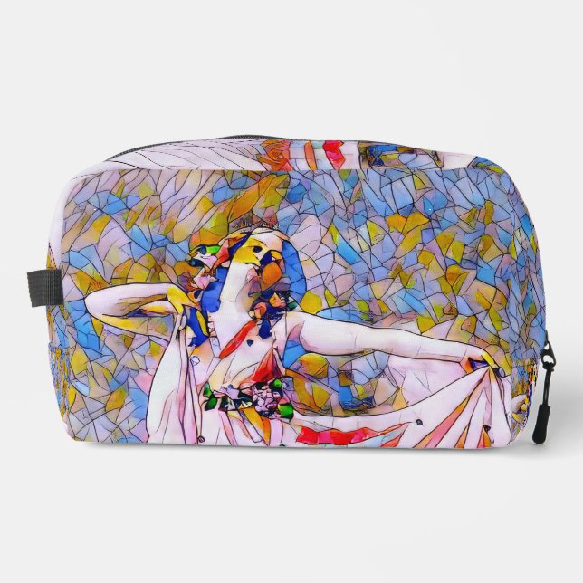 Glass Dancer in fließendem Kleid Waschbeutel (Vorderseite)
