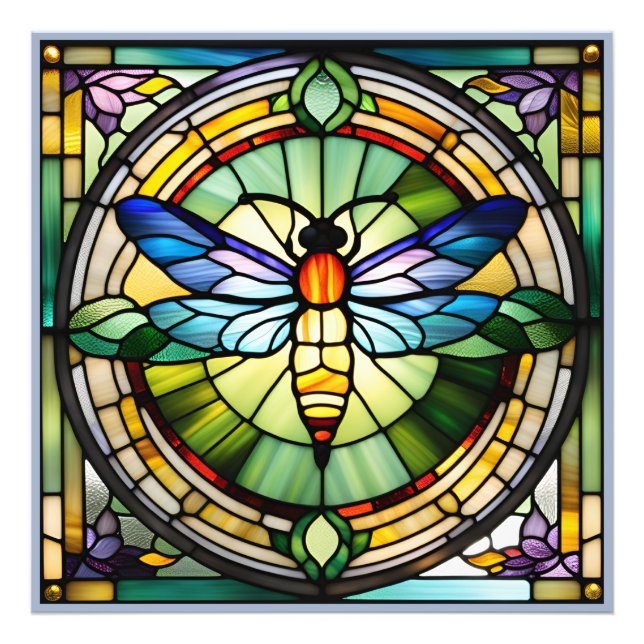 Glass Dragonfly Fotodruck (Vorne)