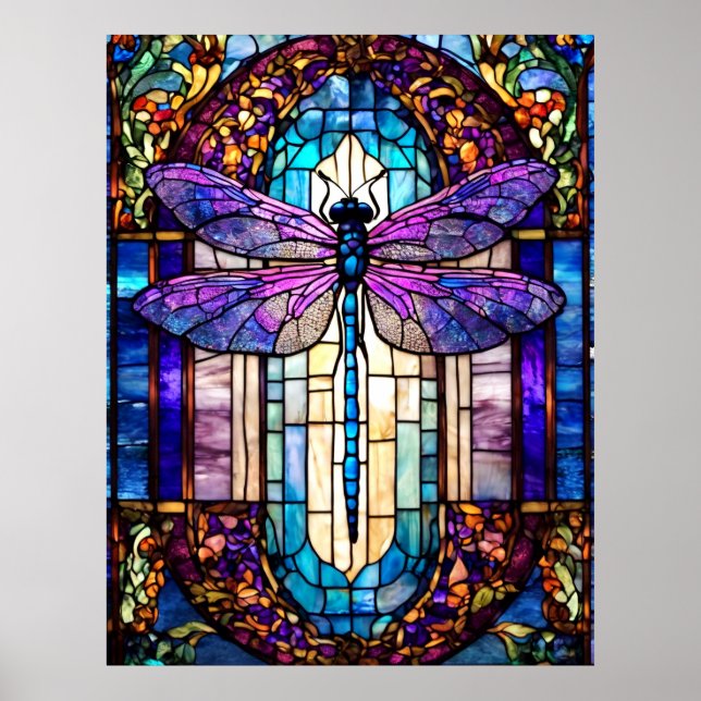 Glass Dragonfly Poster (Vorne)