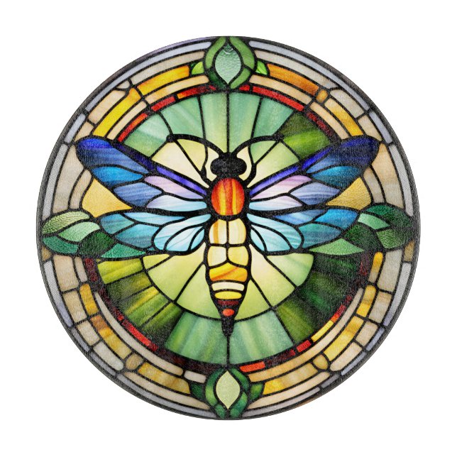 Glass Dragonfly Schneidebrett (Vorderseite)