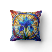 Glass-Fenster A Iris-Blume