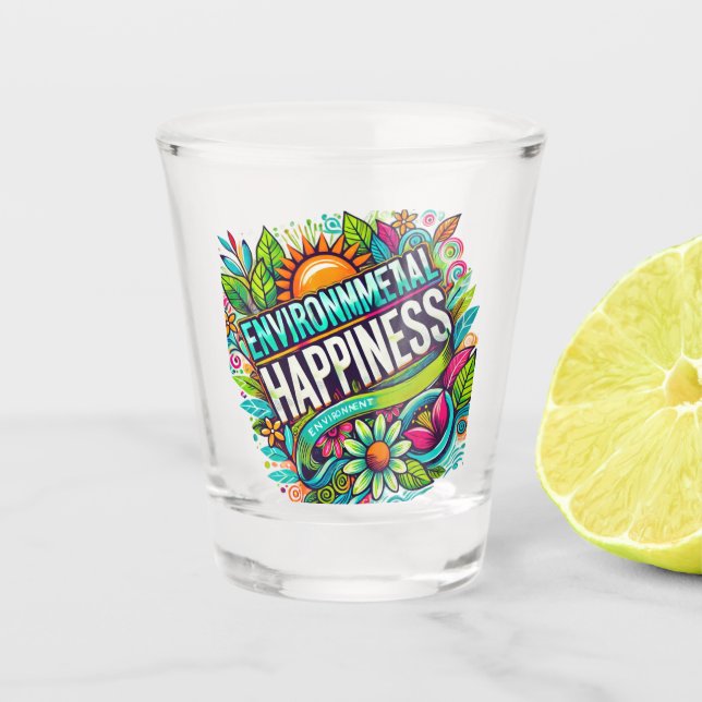 Glass für die Umwelt Schnapsglas (Vorderseite)