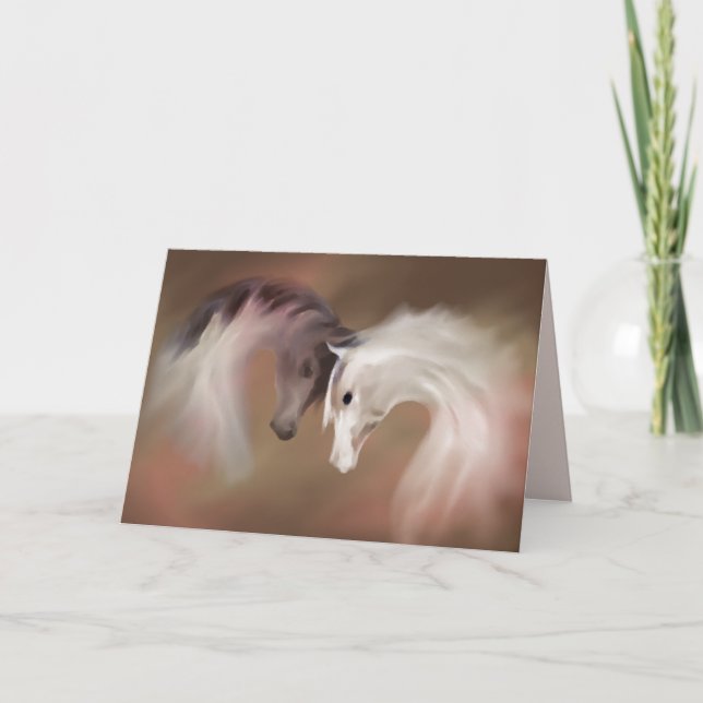 "Glass Horses" ~ Grußkarte (leer) Karte (Vorderseite)