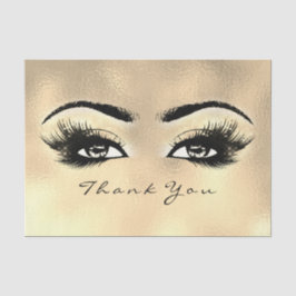 Glass Imitate Gold Metallische Lashes Seidenpapier