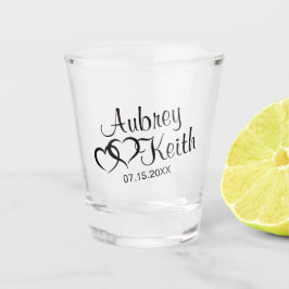 Glass Keepake mit Brille und Gräuel-Namen Schnapsglas