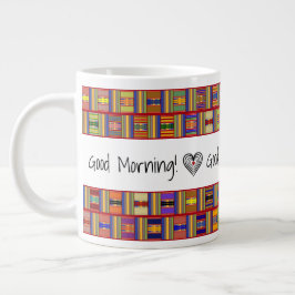 Glass Kente Jumbo-Tasse