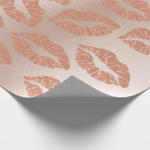 Glass Kiss Lips Makeup Kupfer Button Gold Pink