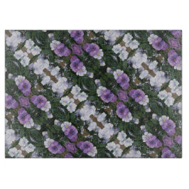 Glass Kitchen Cutting Board - Lavender Mallows #2 Schneidebrett