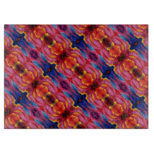 Glass Kitchen Cutting Board - Tulip Abstrakt Schneidebrett