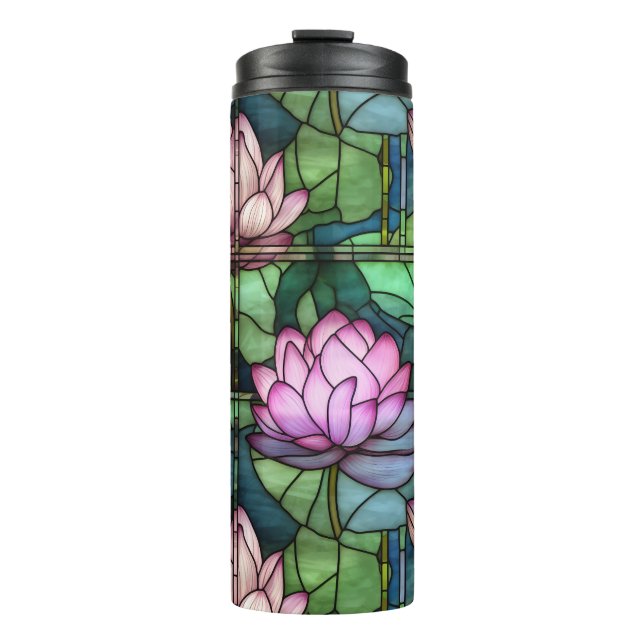 Glass Lotus Thermal Tumbler Thermosbecher (Vorderseite)