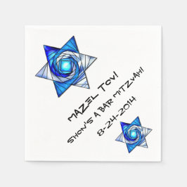 Glass Magen David (Personalisiert) Serviette