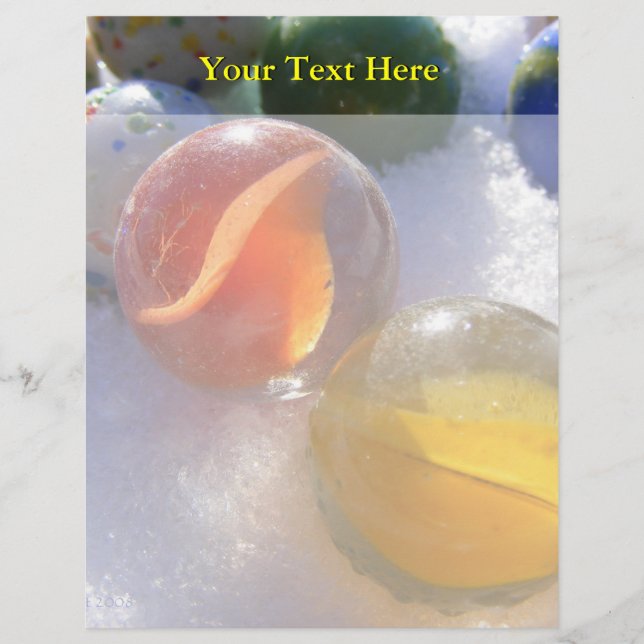 Glass Marbles Letterhead (Vorderseite)