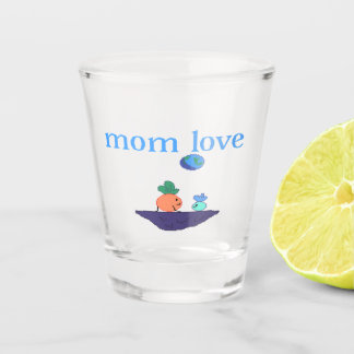 Glass mom day  schnapsglas