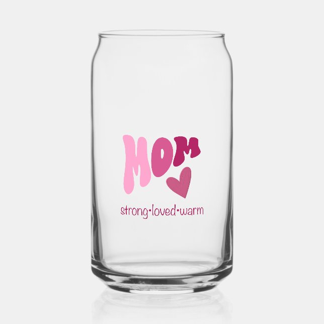 Glass Mom heart  Dosenglas (Vorderseite)