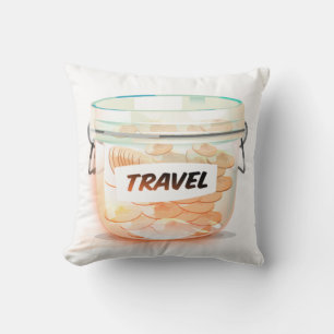 Glass Money Travel Jar Kissen
