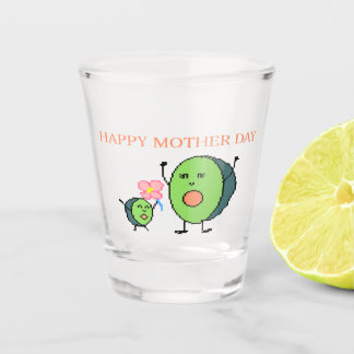 Glass mother's day  schnapsglas