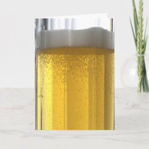 Glass Mug of Beer Custom Greeting Card Karte