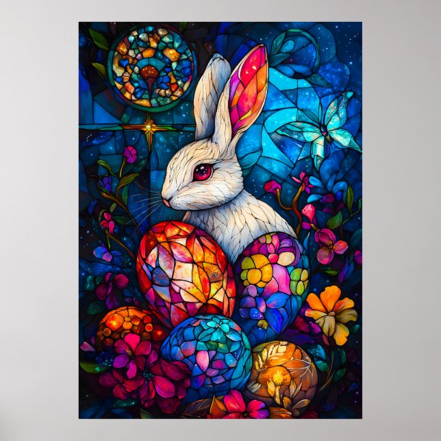 Glass Oaster Bunny Fantasy Poster (Vorne)