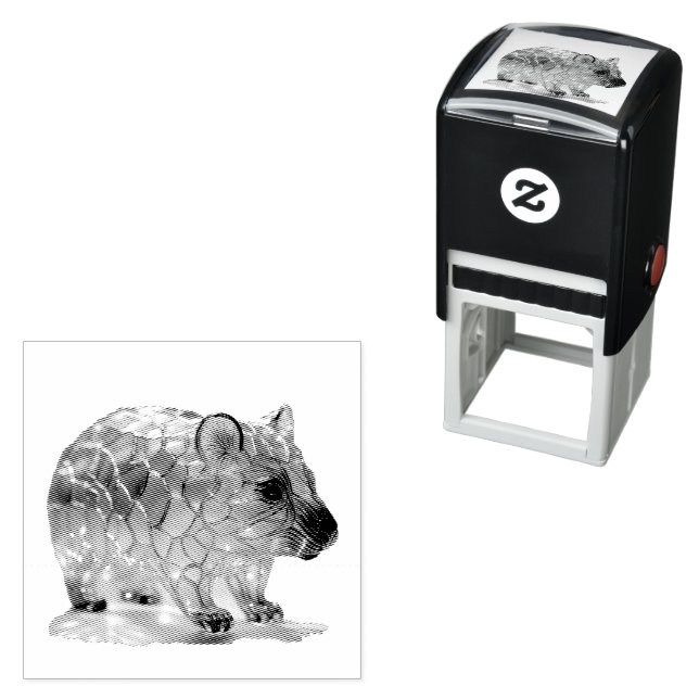 Glass Opalized Australian Wombat Permastempel (Beispiel)
