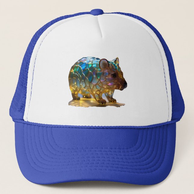 Glass Opalized Australian Wombat Truckerkappe (Vorderseite)