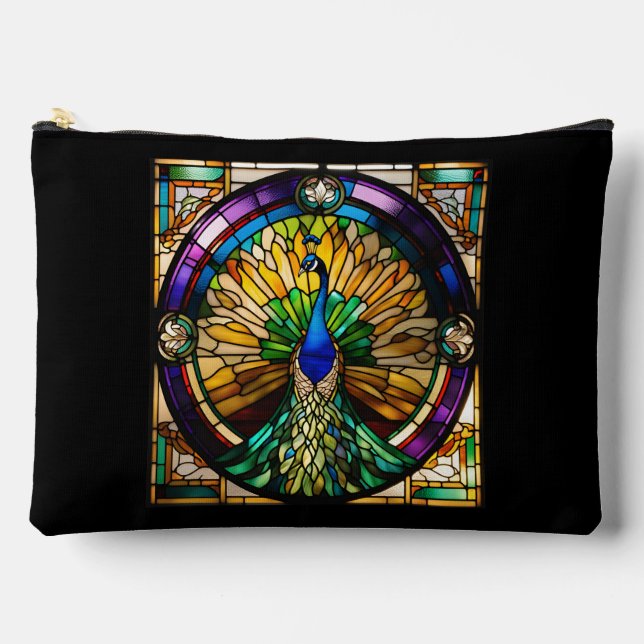 Glass Peacock Zubehörtasche (Vorderseite)