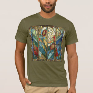 Glass Rote Hauptopftiere bei Sonnenaufgang T-Shirt