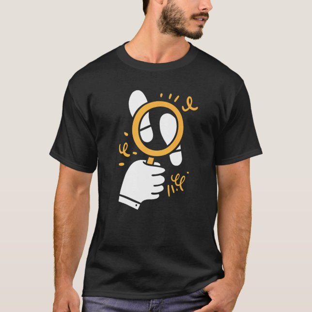 Glass Secretive Investigation Private de De T-Shirt (Vorderseite)