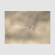 Glass Sepia Gold Blush Metallic Vielen Dank