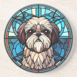 Glass Shih Tzu Adorable Dovers Liebhaber Getränkeuntersetzer