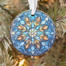 Glass Snowflake Weihnachtsschmuck
