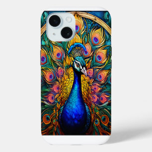 Glass Style Peacock Tough iPhone Case