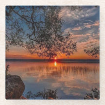 Glass Sunset Untersetzer